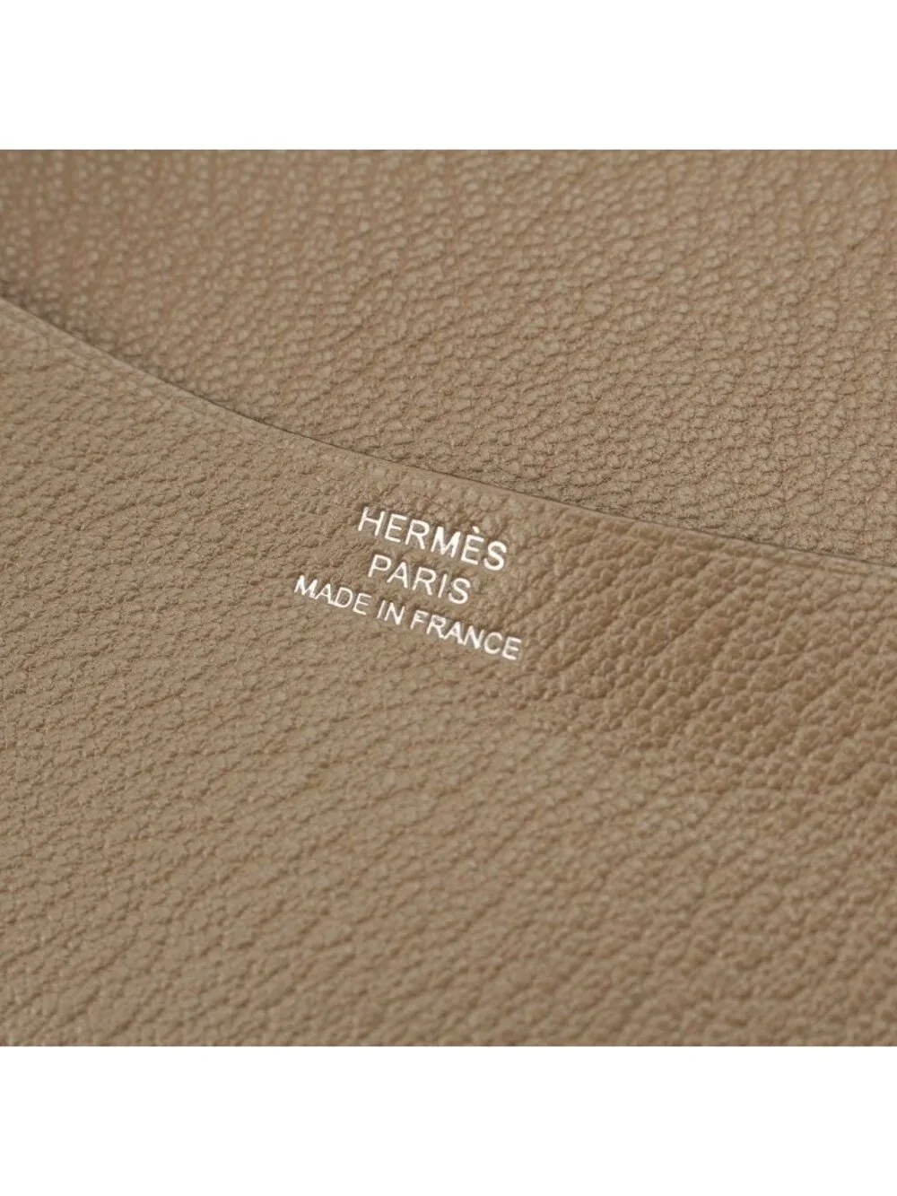 Hermes Agenda GM Chevre Notebook Cover Etoupe